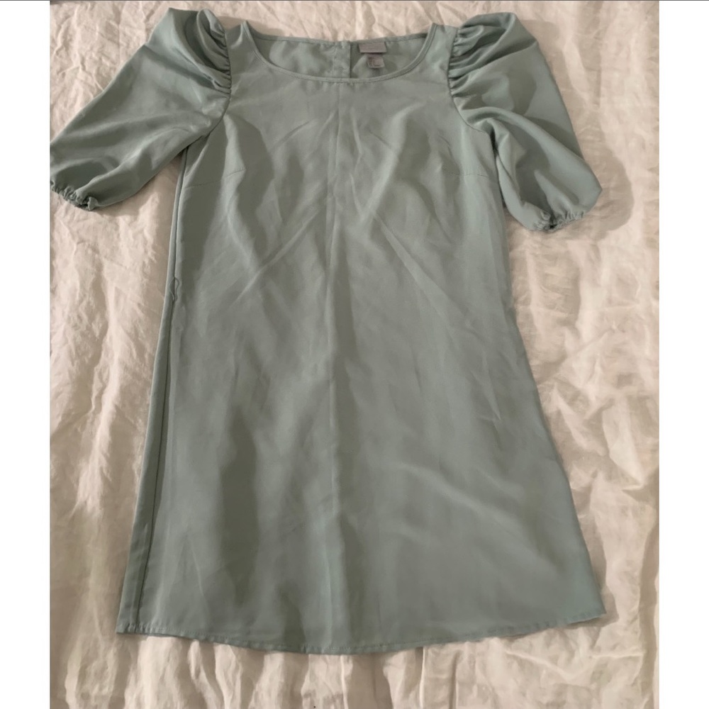 H&M puff sleeve mini dress